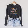 I Want To Be A Schwa Read Book Reading Librarian Raglan Sleeve Sweatshirt Dark Grey Heather