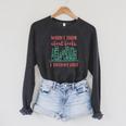 When I Think About Books I Touch My Shelf Book Lover Raglan Sleeve Sweatshirt Dark Grey Heather