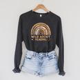 Wild About Reading Books Reader Lover Bookworm Librarian Raglan Sleeve Sweatshirt Dark Grey Heather