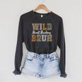 Wild About Reading Kid Love Wild Animal Books Back To School Raglan Sleeve Sweatshirt Dark Grey Heather