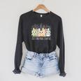 Wildflower Just One More Chapter Owl Book Lover Reader Raglan Sleeve Sweatshirt Dark Grey Heather
