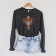 I Will Fear No Evil Psalm 23 From The Book Of Psalms 23 4 Raglan Sleeve Sweatshirt Dark Grey Heather