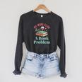 My Wine Club Has a Book Problem Raglan Sleeve Sweatshirt Dark Grey Heather