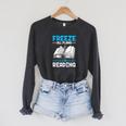 Winter Reading Book Bookworm Winter Raglan Sleeve Sweatshirt Dark Grey Heather