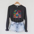 Woman Book Lover Book Hangover Woman Premium Tri-Blend Raglan Sleeve Sweatshirt Dark Grey Heather