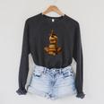 Woman Reading Book Stack Afro Girl Book Melanin Reader Raglan Sleeve Sweatshirt Dark Grey Heather