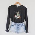 Women's Book Lovers Christmas Tree Reading Penguin Holiday Bookworm Raglan Sleeve Sweatshirt Dark Grey Heather Women's Book Lovers Christmas Tree Reading Penguin Holiday Bookworm Raglan Sleeve Sweatshirt Dark Grey Heather