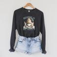 Women's Book Reader Accessories For Teacher Reading Is My Therapy Raglan Sleeve Sweatshirt Dark Grey Heather