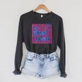 Women's Coquette Book Lover Raglan Sleeve Sweatshirt Dark Grey Heather