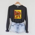 Women's Eric Carle Baby Bear Baby Bear What Do You See Book Cover Raglan Sleeve Sweatshirt Dark Grey Heather