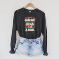 Women's It Is A Good Day To Read A Book Reading Lover Raglan Sleeve Sweatshirt Dark Grey Heather