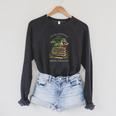Women's I'm Not A Bookworm I'm A Book Dragon Literary Dragon Reader Raglan Sleeve Sweatshirt Dark Grey Heather