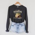 Women's Not Hoarding If It's Books Reader Book Nerd Book Reading Raglan Sleeve Sweatshirt Dark Grey Heather Women's Not Hoarding If It's Books Reader Book Nerd Book Reading Raglan Sleeve Sweatshirt Dark Grey Heather