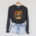 Women's Protein And Proverbs Protein Workout Book Lover Retro Raglan Sleeve Sweatshirt Dark Grey Heather
