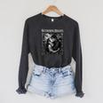 Women's Wuthering Heights Gothic Book Lover Classic Literature Raglan Sleeve Sweatshirt Dark Grey Heather