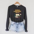 World Languages Squad Books Tower Performance Raglan Sleeve Sweatshirt Dark Grey Heather