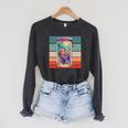 Worm Cozy Reading Books Plants Lamp Relaxation Nature Animal Raglan Sleeve Sweatshirt Dark Grey Heather