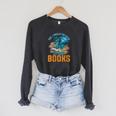 Yes I Really Do Need All These Books Dragon Raglan Sleeve Sweatshirt Dark Grey Heather