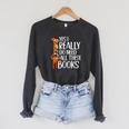 Yes I Really Do Need All These Books Giraffe Zoo Animal King Raglan Sleeve Sweatshirt Dark Grey Heather
