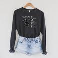 Yes I Vape Return My Library Books On Time Skeleton Skater Raglan Sleeve Sweatshirt Dark Grey Heather