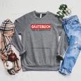 18th Birthday Guest Book Shirt Party And Celebration Idea Raglan Sleeve Sweatshirt Deep Heather