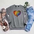 3D Bookshelf Raglan Sleeve Sweatshirt Deep Heather