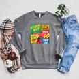 40 Years Old Birthday Comic Style Book Lover Party Raglan Sleeve Sweatshirt Deep Heather