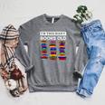 50th Birthday I'm This Many Books Old 50 Years Old Bookworm Raglan Sleeve Sweatshirt Deep Heather