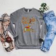 Avid Reader- Book Worm Floral Bird Raglan Sleeve Sweatshirt Deep Heather