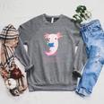 AXOLOTL Reads a Book READOLOTL Bookworm Axolotl Raglan Sleeve Sweatshirt Deep Heather