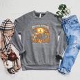 ON Back Book Of Revelation 4 Horsemen Of The Apocalypse Raglan Sleeve Sweatshirt Deep Heather