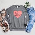 Back To School Heart Love Reading Cute I Love Books Raglan Sleeve Sweatshirt Deep Heather Back To School Heart Love Reading Cute I Love Books Raglan Sleeve Sweatshirt Deep Heather
