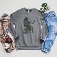 Bird Raven Book Lovers Men Women Graphic Tshirt Raglan Sleeve Sweatshirt Deep Heather