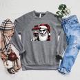 Bite Christmas Vampire Santa Claus Vintage Comic Book Style Raglan Sleeve Sweatshirt Deep Heather Bite Christmas Vampire Santa Claus Vintage Comic Book Style Raglan Sleeve Sweatshirt Deep Heather