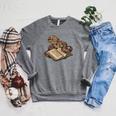 Boa Constrictor Reading A Book Raglan Sleeve Sweatshirt Deep Heather Boa Constrictor Reading A Book Raglan Sleeve Sweatshirt Deep Heather