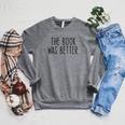 The Book Was Better Literary Book Lover Vintage Raglan Sleeve Sweatshirt Deep Heather