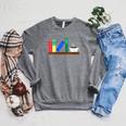 Book Books Shelf Coffee Reading Hobby Raglan Sleeve Sweatshirt Deep Heather