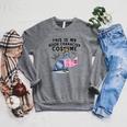 This Is My Book Character Costume Pigeon Kids Reading Raglan Sleeve Sweatshirt Deep Heather