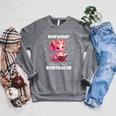 I Am The Book Dragon Bookworm Reading Book Lover Raglan Sleeve Sweatshirt Deep Heather
