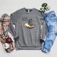 Book Lover I'm A Bookwyrm Not A Bookworm T-Shirt Raglan Sleeve Sweatshirt Deep Heather