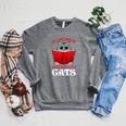 Book Lover Nerd Reading Teacher Bookworm Ladies Cat Raglan Sleeve Sweatshirt Deep Heather