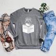 Book Lover Book Reader Reading Graphic Raglan Sleeve Sweatshirt Deep Heather Book Lover Book Reader Reading Graphic Raglan Sleeve Sweatshirt Deep Heather