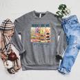 Book Lover Reading Brushstroke Books Are My Love Language Raglan Sleeve Sweatshirt Deep Heather