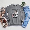 Book Lovers My Day Is Booked Vintage Raglan Sleeve Sweatshirt Deep Heather