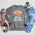 Book Mom Quiet Nights Books And Dogs Raglan Sleeve Sweatshirt Deep Heather