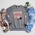 Book Reader Reading Joke Humor Comfort Colors Crop Top Raglan Sleeve Sweatshirt Deep Heather