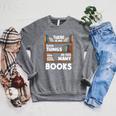 Book Reader Reading Lover Raglan Sleeve Sweatshirt Deep Heather