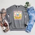 Book Reading Lover Easter Bookish Every Bunny Loves To Read Raglan Sleeve Sweatshirt Deep Heather