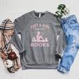 Book Reading Lover Tee Just A Girl Who Loves Books Raglan Sleeve Sweatshirt Deep Heather Book Reading Lover Tee Just A Girl Who Loves Books Raglan Sleeve Sweatshirt Deep Heather