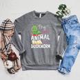 Book Reading My Spirit Animal Is A Bookworm Raglan Sleeve Sweatshirt Deep Heather